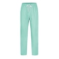 thumbnail image 5 of AHTJRT Women's Scrub Pants Straight Leg Soft Stretch Yoga Comfort Fit Workwear Nursing Uniform Pants Summer Healthcare Scrubs Green S, 5 of 8
