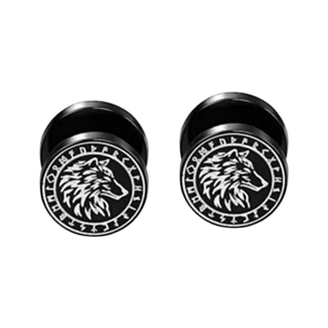 Pendientes de botón, pendientes, pequeños pendientes de perforación de oreja, joyería de perforación de barra de metal de moda para aniversario de Estilo F