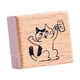 thumbnail image 5 of Sello de madera con forma de gato, tamaño pequeño, de 0,2 pulgadas, para manualidades y envíos por correo. Salud, 5 of 9