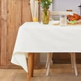 thumbnail image 5 of Deconovo Waterproof Square Tablecloth with Roll Side for Dining Room 54x54 Inch White, 5 of 8