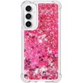 thumbnail image 2 of Case for Samsung Galaxy S23 FE Case Glitter Liquid Cute Clear Phone Case Floating Quicksand Shockproof Protective Bumper Soft TPU Case for Samsung Galaxy S23 FE Love Pink YB, 2 of 14