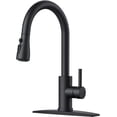 thumbnail image 1 of Kitchen Faucet with Pull Down Sprayer Modes  Stainless Steel High Arc Vintage Kitchen Sink Faucets  Single Handle Pull Out Faucet for Farmhouse Camper Rv Bar  for or Hole  Matte, 1 of 6