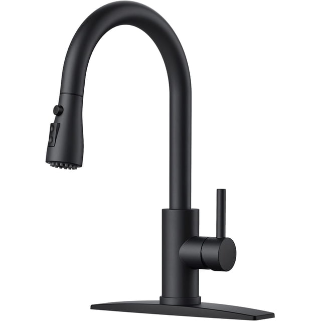 Kitchen Faucet with Pull Down Sprayer Modes Stainless Steel High Arc Vintage Kitchen Sink Faucets Single Handle Pull Out Faucet for Farmhouse Camper Rv Bar for or Hole Matte