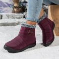 thumbnail image 6 of Insulated Winter Boots for Women with - Outdoor Footwear Zipper Closure Low Heel Cold Weather Trekking Shoes, 6 of 9