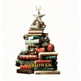 thumbnail image 1 of Seyotauo Christmas Tree Ornament Book Lovers Gifts Christmas Decoration Acrylic Crafts 2D Design Hanging Decor for Xmas Decoration (Book Shaped), 1 of 1