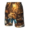 thumbnail image 4 of Vsdgher Scientist Guinea Pig Men's Beach Shorts, Surfing shorts, Swim trunks, Quick Dry Swim Trunks for Surfing Beach Fun -3X-Large, 4 of 6