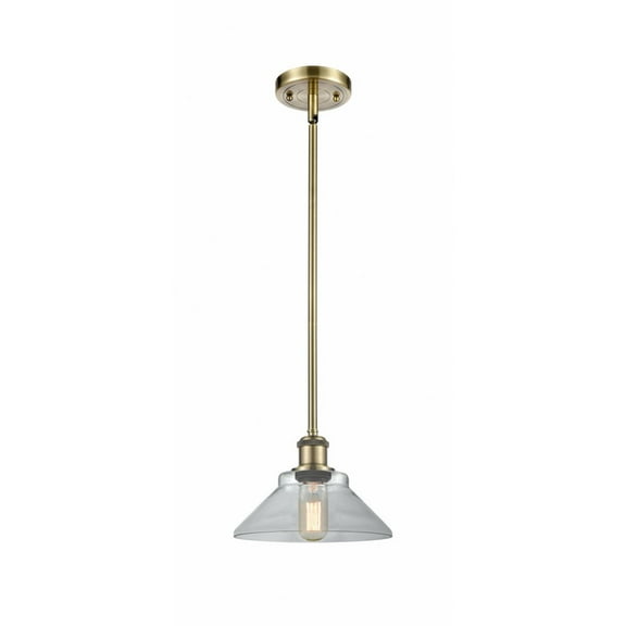 Innovations 516-1S-AB-G132 Orwell 1 Light Pendant part of the Ballston Collection, Antique Brass