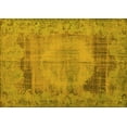 thumbnail image 1 of Ahgly Company Machine Washable Indoor Rectangle Persian Yellow Traditional Area Rugs, 5' x 7', 1 of 4
