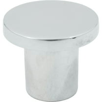 Contemporary Round Cabinet Knob, 15/16 Inches, Zinc Base Material, Polished Chrome by Stone Harbor Hardware