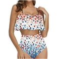 thumbnail image 1 of Traje de baño para mujer, conjunto de traje de baño con volantes para mujer, trajes de baño para mujer, conjuntos de bikini para mujer, trajes de baño de bikini para mujer, 1 of 5