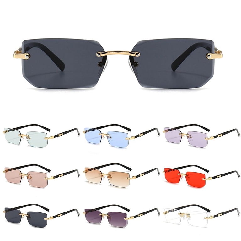 Vintage for Women & Men UV400 Protection Retro Frameless Sun  display picture 3