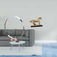 thumbnail image 2 of Soporte De Hierro Para Botellas De Vino, Escultura, Figurita, Obra De Arte, Adorno De Arte Coleccionable, Estatua De Caballo Para Escritorio, Decoración, Librería, Muebles De Sala De Estar,, 2 of 8