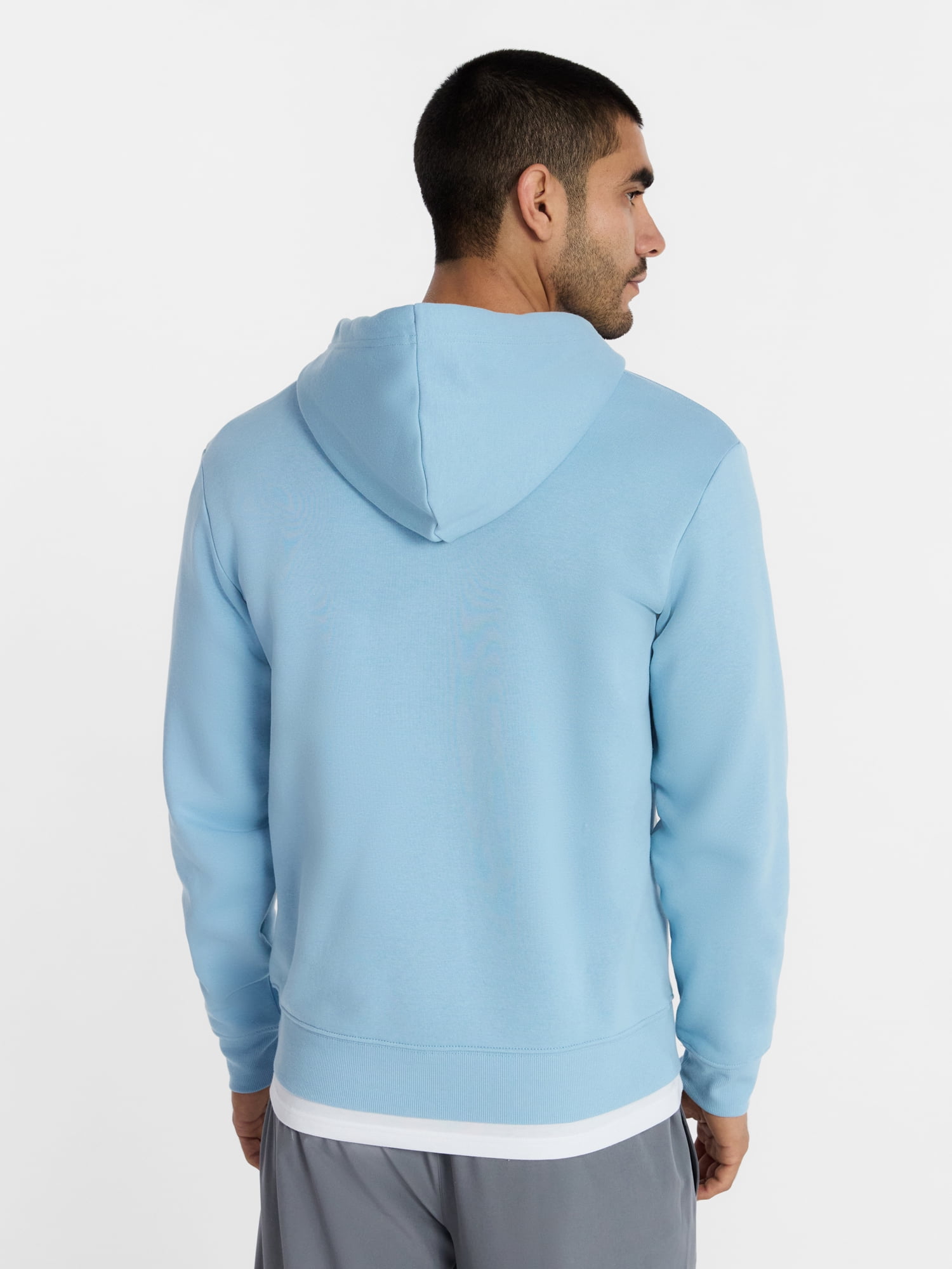 Athletic Works Men's and Big Men's Zip Up Fleece Hoodie Sweatshirt, Sizes S-5XLT