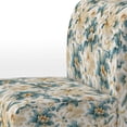 thumbnail image 4 of Designart "Blue Victorian Floral Damask" Blue Damask Upholstered Accent Chair - Bohemian & Eclectic Arm Chair For Living Room, 4 of 5
