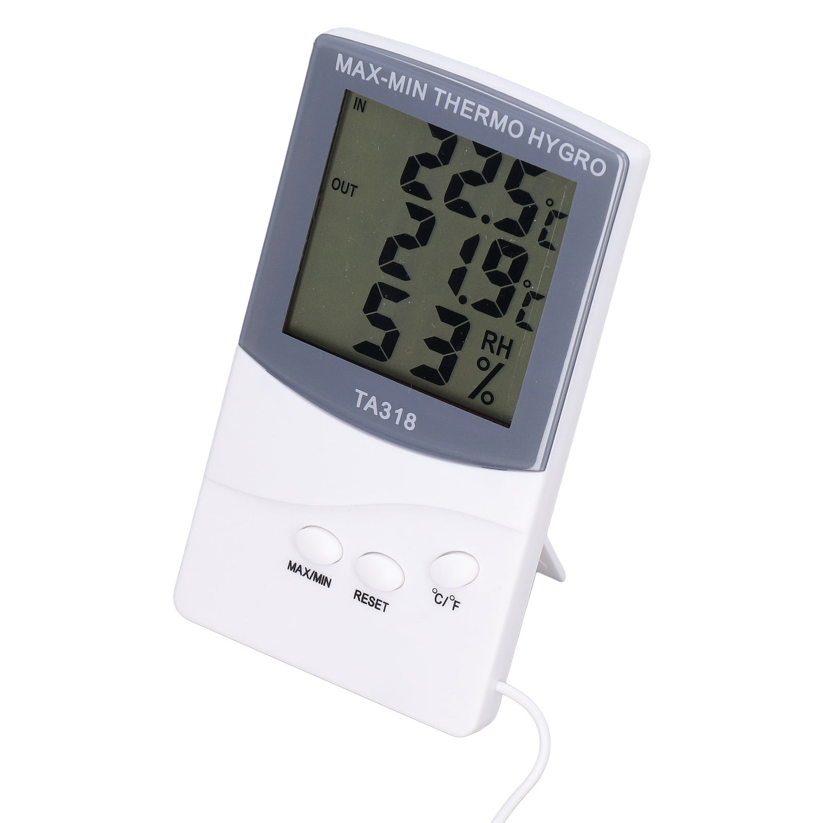 Thermometer hygrometer thermo-hygrograph temperature and humidity with batteries 