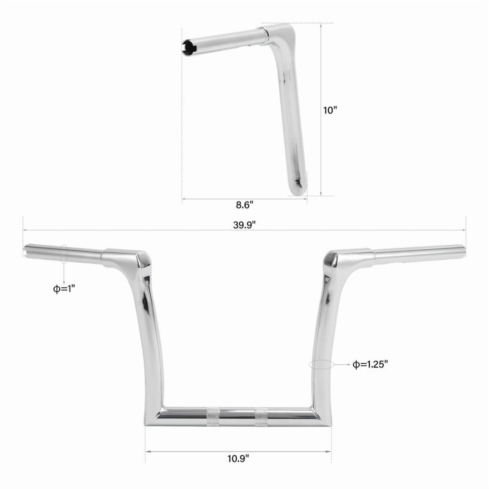 Motorcycle 10'' 14" 15.6" Rise 1.25'' Handlebar For Harley Road King 2014-2023 Sport Glide Fat Boy 2018-2024