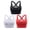A-Black/White/Red, variant on Hanerdun Womens Sports Bras Cross Back Padded Seamless High Impact Workout Athletic Yoga Activewear Black S