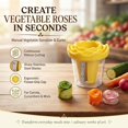 thumbnail image 3 of Manual Vegetable Spiralizer and Curler for Rose Flower Carving Stainless Steel Multifunctional Peeler Carrot Cucumber Rose Garnishing Slicer Tool Kitchen Gadget, 3 of 6