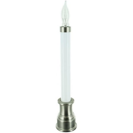 

Candle w/White PVC Sleeve and Candle Cap - 75 Watt Clear Lamp SL7 - Includes Base Ring for use w/ RR9 Receptacle (7.5 Antique Bronze)