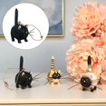 thumbnail image 5 of Lovely Resin Cat Figurine Hanging Ornament Statue for Car Tabletop Decor Decoration - Black, 5 of 8