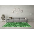 thumbnail image 3 of Ahgly Company Indoor Rectangle Persian Emerald Green Traditional Area Rugs, 7' x 9', 3 of 4