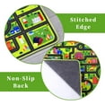 thumbnail image 4 of ZACOO 3'x5' Kids Educational Rug for Playroom Non Slip Kids Playmat Roads and Traffic Educational Carpet Super Soft Thick Non-Shedding Mat, Black, 4 of 7