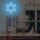 thumbnail image 2 of Star Of David Neon Sign, Hanukkah Decorations Blue Six Pointed Star Shape Light Up Acrylic With Usb Powered, Led Neon Light Wall Art Decor For Jews J, 2 of 5