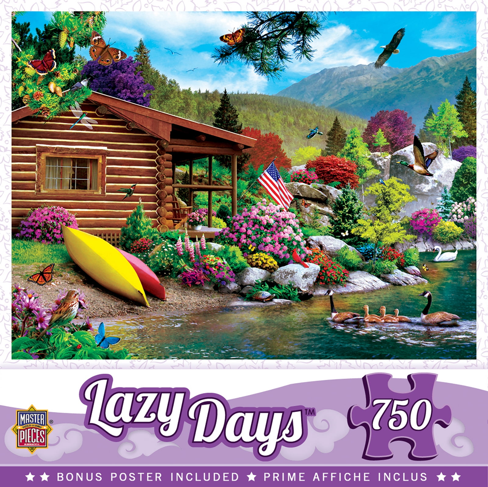 MasterPieces Lazy Days Free to Fly 750 Piece Jigsaw Puzzle by Alan Giana