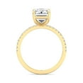 thumbnail image 3 of Ibiza - Thin Pave Moissanite Emerald Cut - Lab Diamond Engagement Ring, 3 of 3