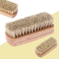 thumbnail image 2 of Boot Brush Cleaner Shine Shoe Pig Bristles Brush with Wood handle (Random ), 2 of 7