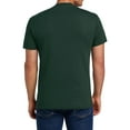 thumbnail image 6 of Hanes Men's Crew Neck Perfect-T T-Shirt, Short Sleeve Casual Blank Tee, Deep Forest, M, 6 of 6