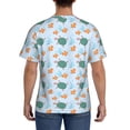 thumbnail image 2 of Naloa Turtles And Goldfish Men's T-Shirt Sport T-shirt Men's Basic Tee Casual Men's Shirt, Round Neck, Short Sleeves - Small, 2 of 5