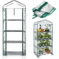 thumbnail image 1 of Allows Plants To Absorb More Light Greenhouse, Extend Growing Seasons with Clear PVC Cover, Portable Gardening Shelves for Enhanced Sunlight, Cold Proof PVC Cover for Optimal Growth (4 Levels), 1 of 5
