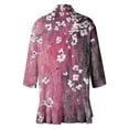 thumbnail image 6 of JULMCOMO Kimonos for Women Plus Size 3/4 Sleeve White Cardigan for Women Lightweight Open Front Shrug Cardigan Floral Print Dressy Casual Boho Cardigan Capes, 6 of 7