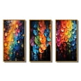 thumbnail image 2 of Designart "Shimmering Beats Compact Discs wall art III" Entertainment Framed Wall Art Set Of 3 - Multi-Color Compact Discs Frame Gallery Set For Office Decor, 2 of 6
