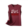 thumbnail image 5 of Birdeem Mode Femmes Imprimé Col Rond Sans Manches Tunique Tee Tops, 5 of 5
