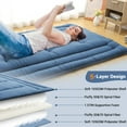 thumbnail image 3 of Yeshouse colchón futón plegable para dormir, tatami estilo japonés para adultos, cama enrollable de suelo ideal para dormitorio, caravanas, viajes y camping, cómodo y fácil de guardar, 3 of 6