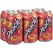 Great Value Peach Soda, 12 Fl. Oz., 6 Count