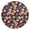 Pioneer Flower Floral, variant on Pioneer Flower Floral Print Pattern Round Fitted Tablecloth with Elastic Edge,Dining Table Cover Waterproof,Outdoor Round Tablecloth for Camping,Dining,Indoor and Outdoor