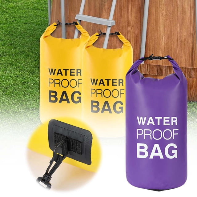 Riforla Swimming Pool Ladder Weights 500D PVC Pool Step Weight Sand Bags 20L Fillable Pool Stair Weight Bag with Heavy Duty Handle for Pool Steps A