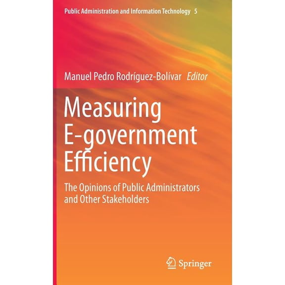 Public Administration and Information Te Measuring E-Government Efficiency: The Opinions of Public Administrators and Other Stakeholders, Book 5, (Hardcover)