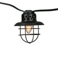 thumbnail image 4 of Set of 10 Black Metal Caged Fisherman Lantern Summer Garden Patio Lights - Black Wire, 4 of 7