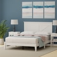 thumbnail image 2 of Farmhouse Solid Wood Platform Bed in Full - Gloss White, 2 of 9