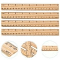 thumbnail image 2 of KAKOWELY 30Pcs 8 Inches 20cm Wooden Ruler Training Aid Dressmaker One Side Double Scale Ruler,8.27X"X0.98"X0.12", 2 of 5