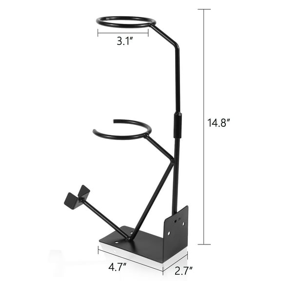 Spray Gun Storage Stand w/Strainer Holder - Mountable for Gravity Feed HVLP Guns
