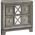 thumbnail image 4 of Contemporary Home Living 2-Dovetailed Drawer Wooden Nightstand - 30" - Gray, 4 of 4