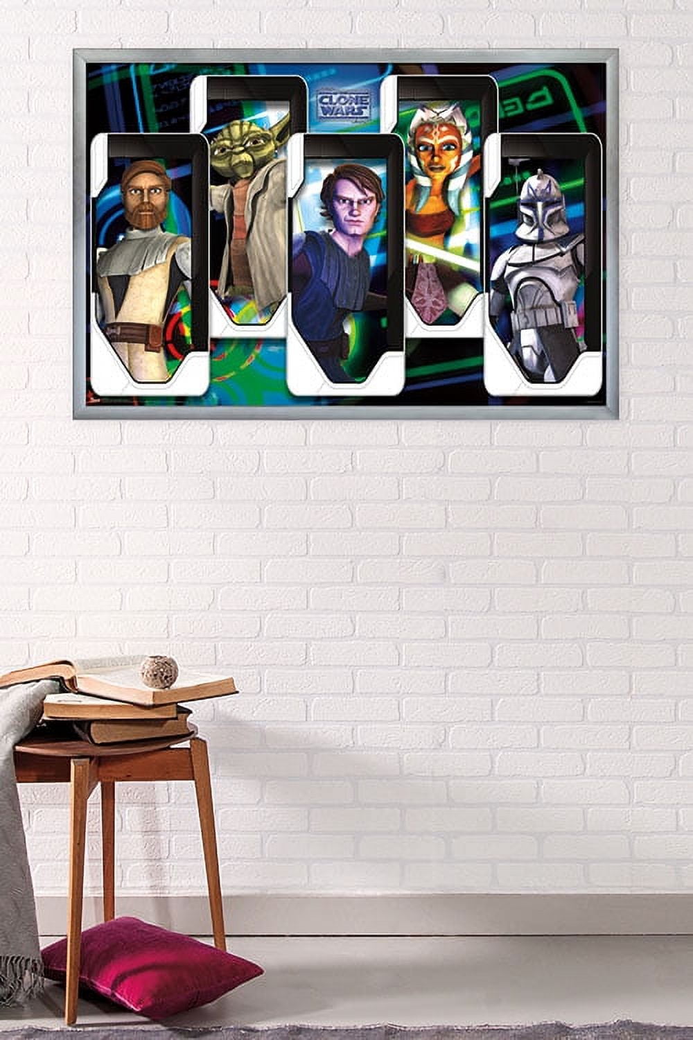 Star Wars: The Clone Wars - Close Ups Wall Poster, 22.375" x 34", Framed
