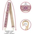 thumbnail image 3 of LAICAIW Wide Shoulder Strap Adjustable Replacement Belt Guitar Style Crossbody Bag Handbag Strap Multicolor Canvas Straps(wide:1.97"(5CM)) (Color22), 3 of 5