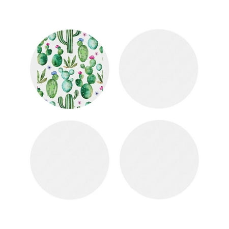 

Tideii Cactus Plants1 for Leather Coasters 4 Pieces Anti-fouling and Anti-scalding Decorative Coasters Suitable for Restaurants Kitchens Coffee Shops-Round Shape