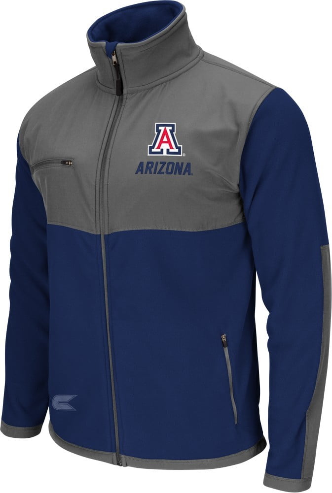 Men's Arizona Wildcats Full Zip Jacket Halfpipe Fleece by Colosseum